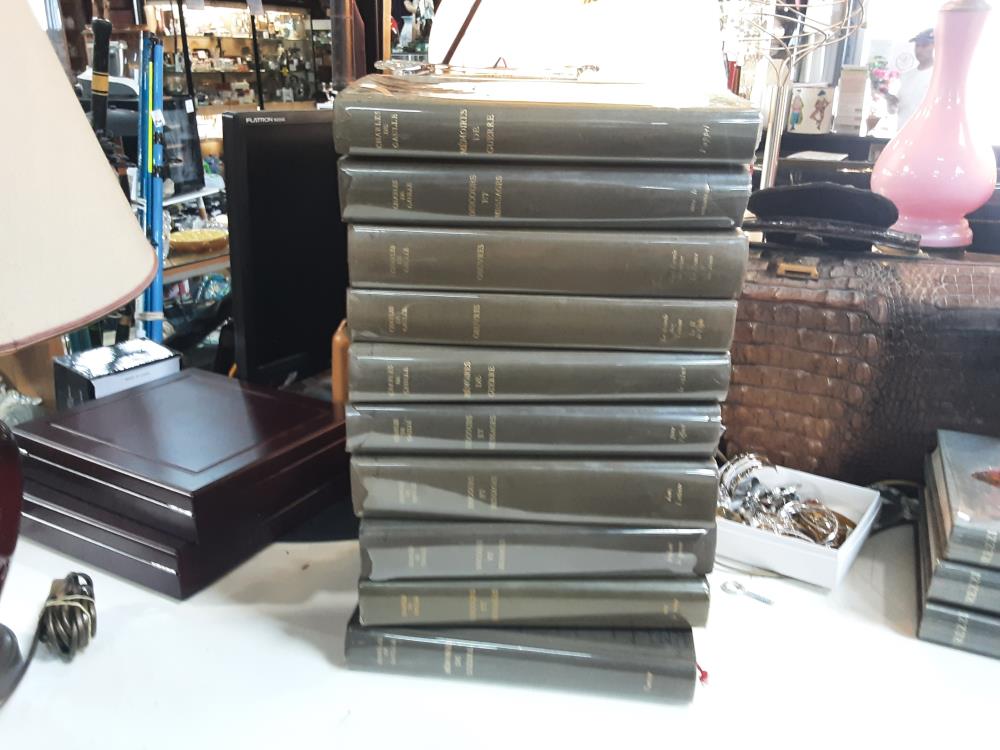 CDG MEMOIRES DE GUERRE ET DISCOURS 10 TOMES EDITION 1954