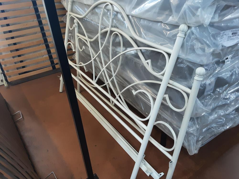 LIT BLANC METALIQUE 160X200