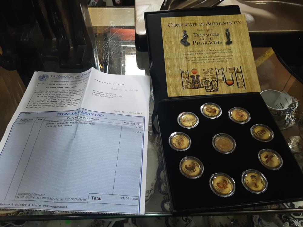 BOITE PIECES TRESOR DES PHARAONS