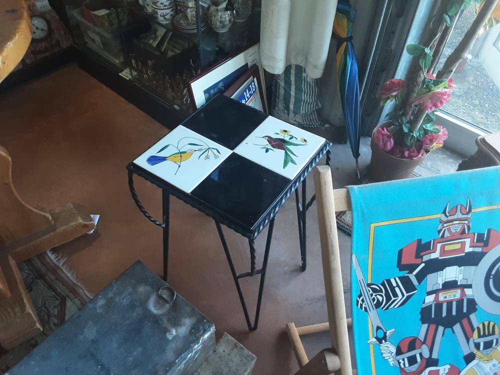 TABLETTE FER FORGÉ OISEAUX