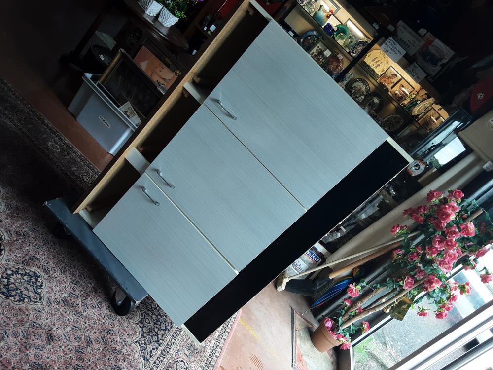 MEUBLE BAS CUISINE BLANC 3P 3T FORNICA