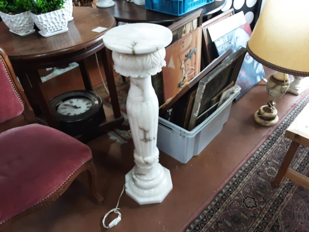 COLONNE MARBRE BLANC 