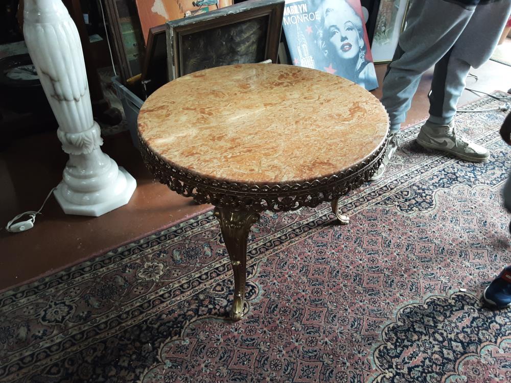 TABLE BASSE RONDE MARBRE