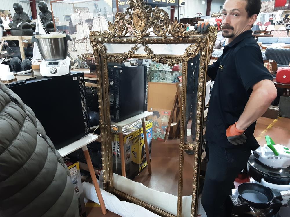 MIROIR DORÉ BRONZE GM + ACC