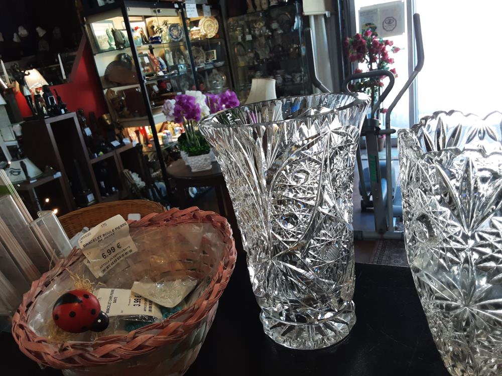 VASE CRISTAL TAILLÉ 