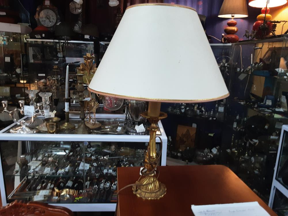 LAMPE LAITON DORÉ 