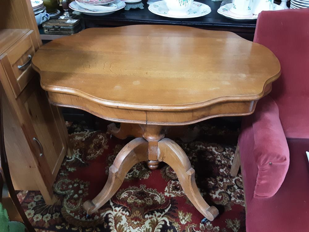 TABLE VIOLON BOIS CLAIR