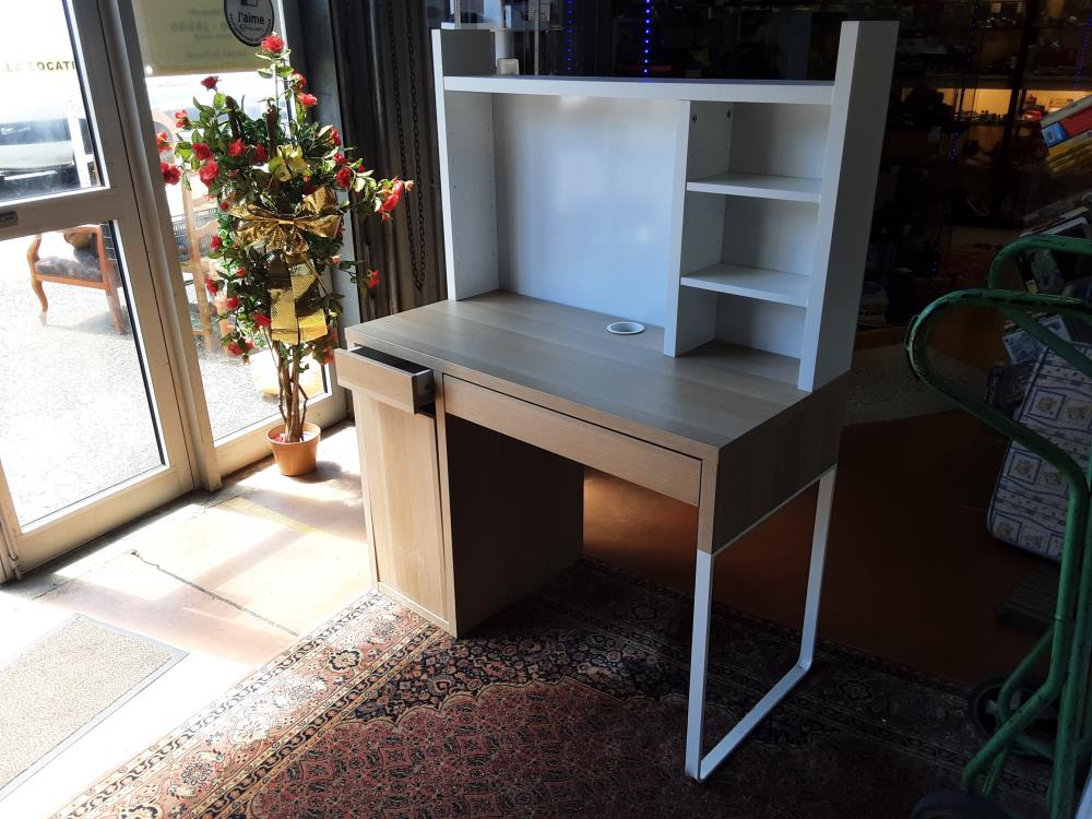 BUREAU BEIGE BLANC