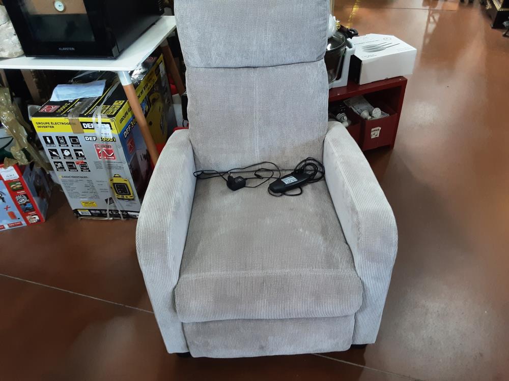 FAUTEUIL RELAX ELECTRIQUE GRIS