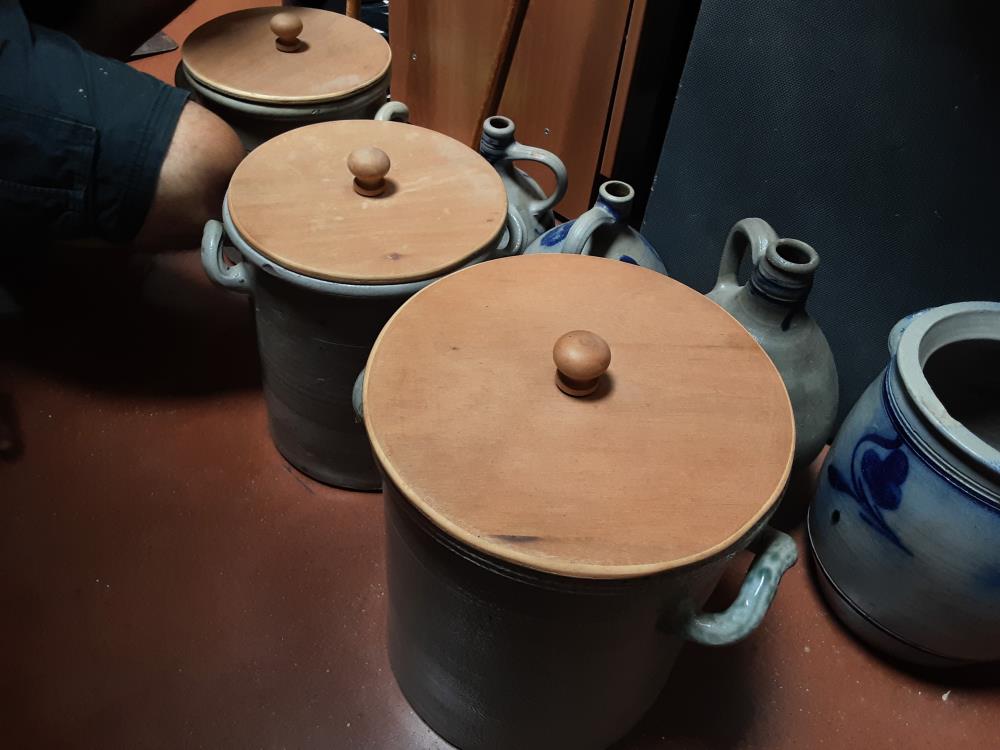 LOT DE 3 POTS CHOUCROUTE + COUVERCLES