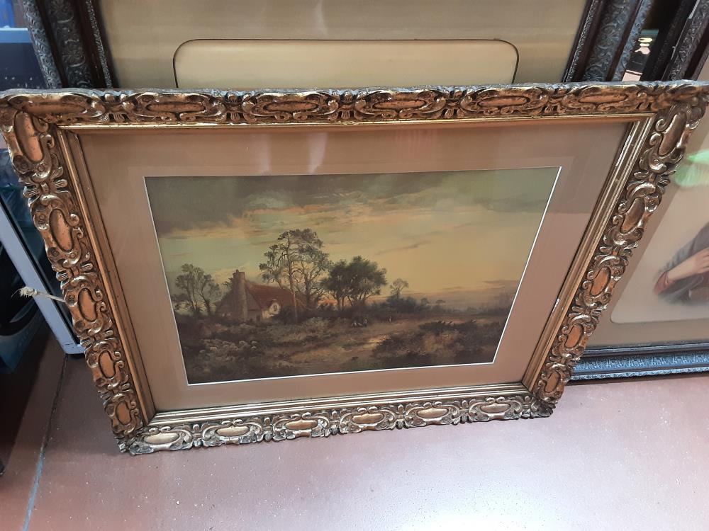 CADRE DORE CHROMO PAYSAGE