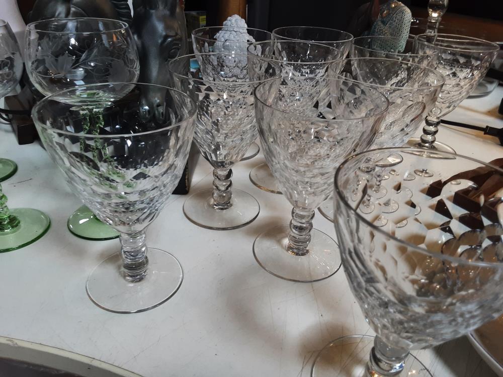 LOT DE VERRES CRISTAL