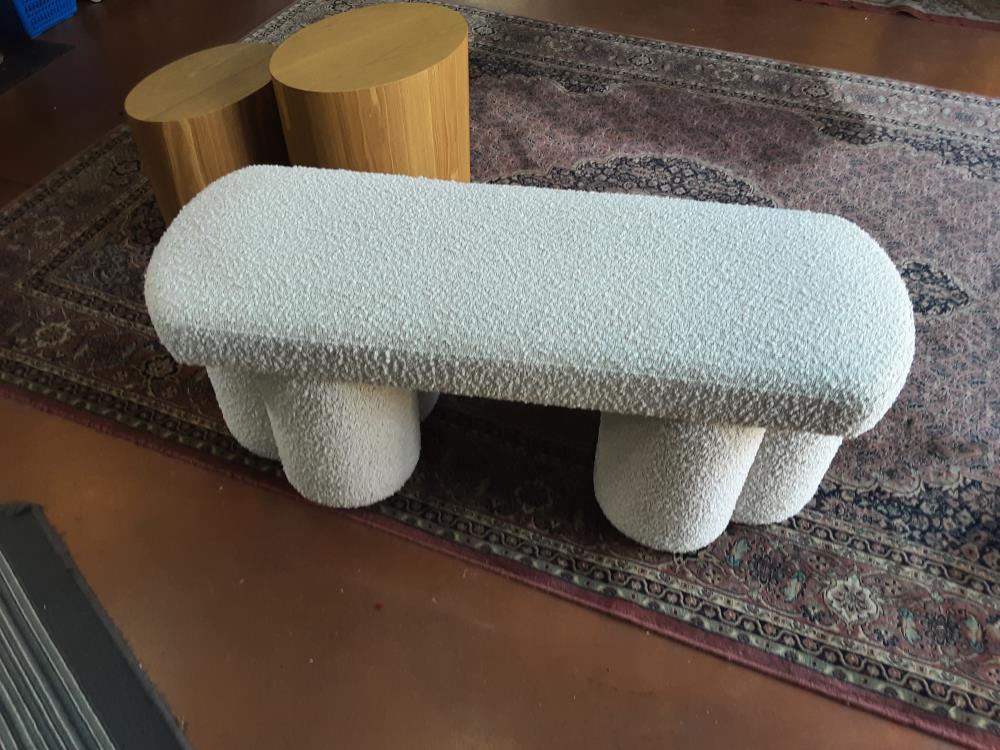 BANC TISSUS BLANC 