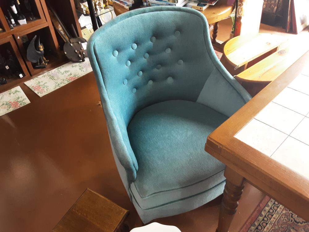 FAUTEUIL BLEU TISSUS