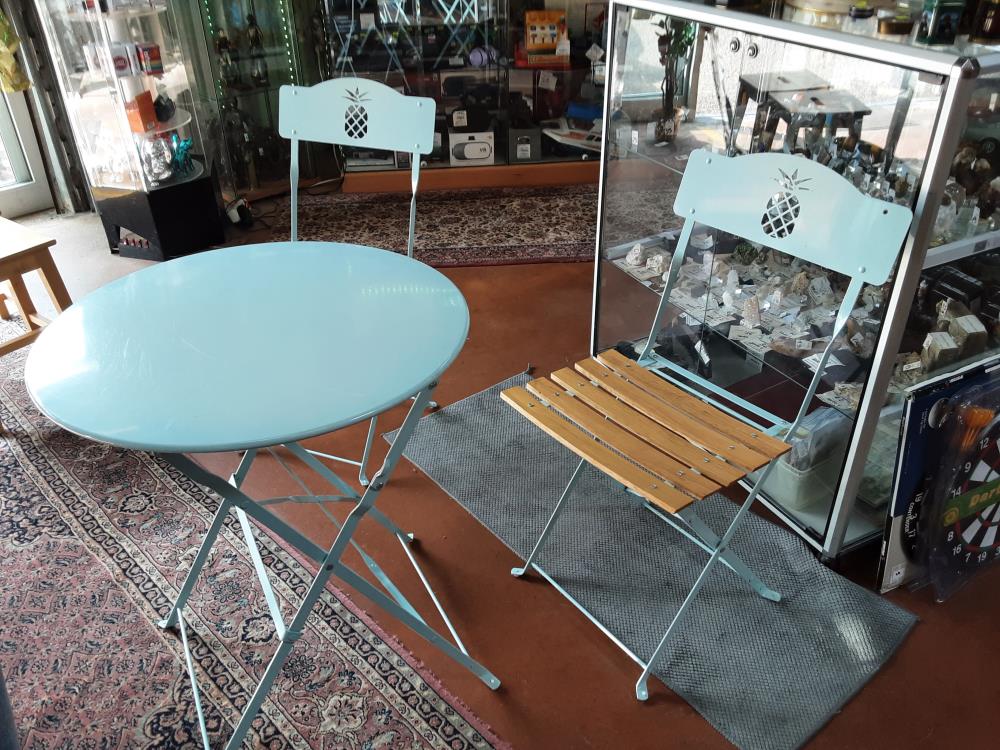 TABLE JARDIN+2 CHAISE