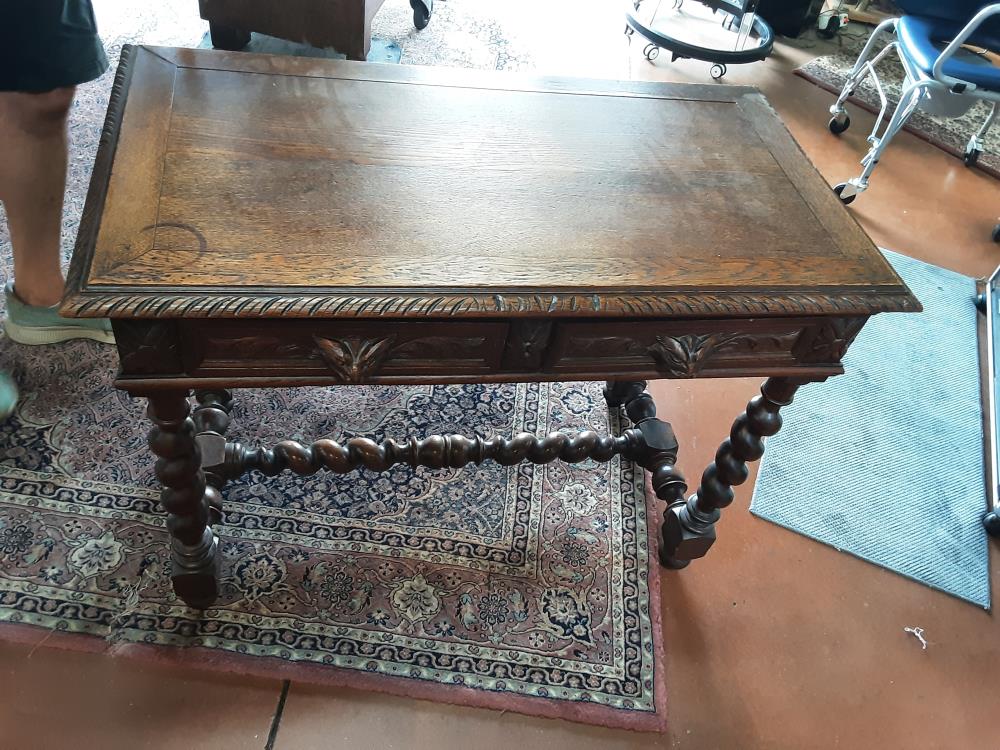 BUREAU BOIS 2T STYLE LOUIS XIII
