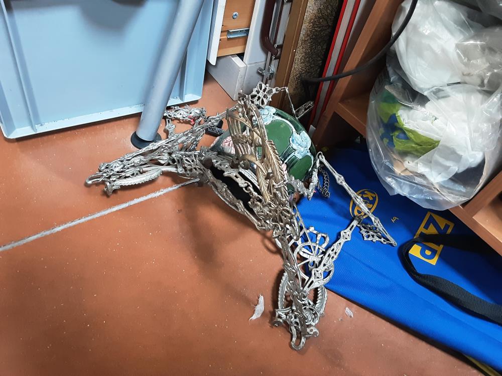 LUSTRE A POULIE ANCIEN