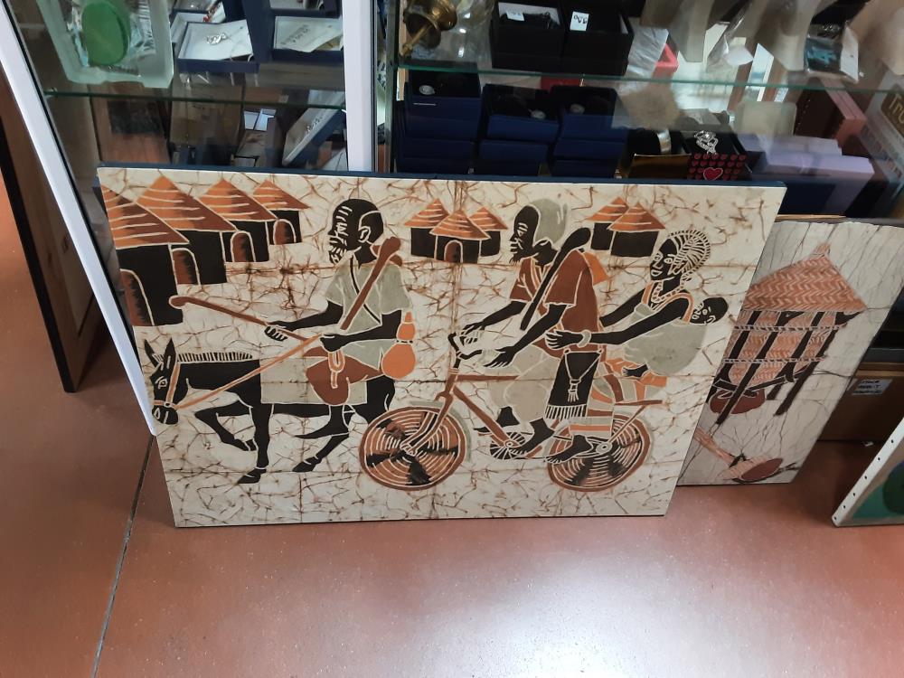 TABLEAU AFRICAIN TISSUS