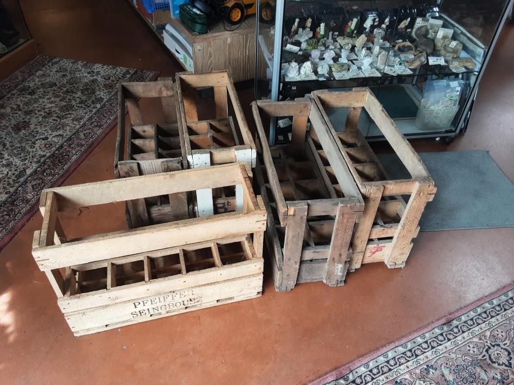 CAISSE ANCIENNE 10 CASIERS BOIS