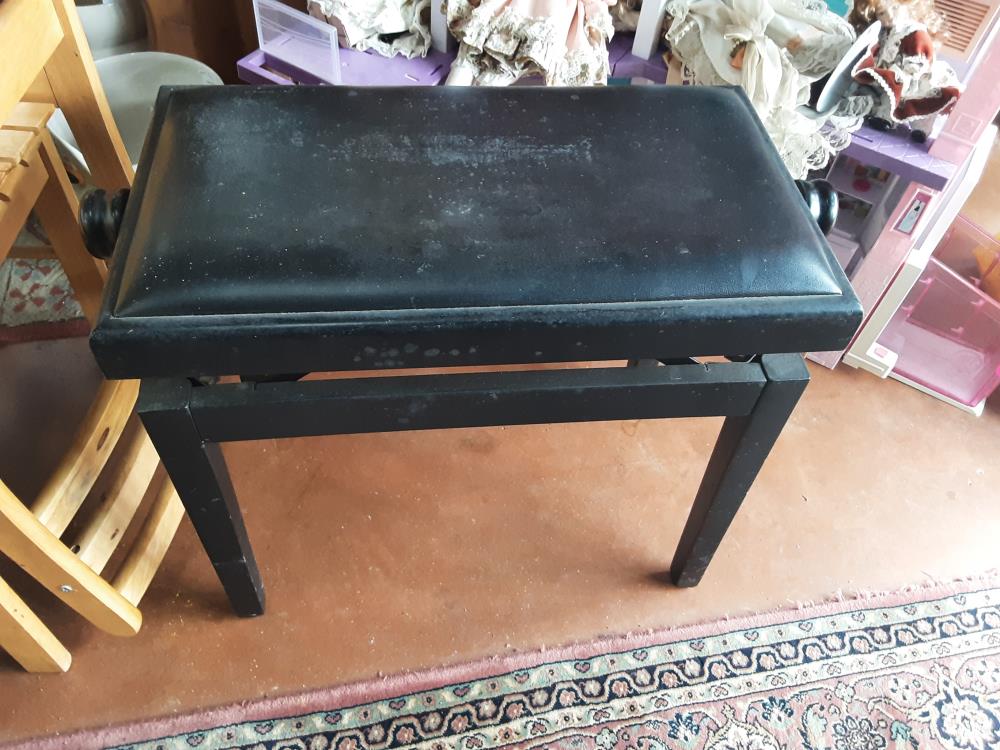 TABOURET PIANO NOIR