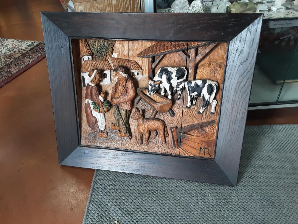 CADRE BOIS SCULPTÉ 