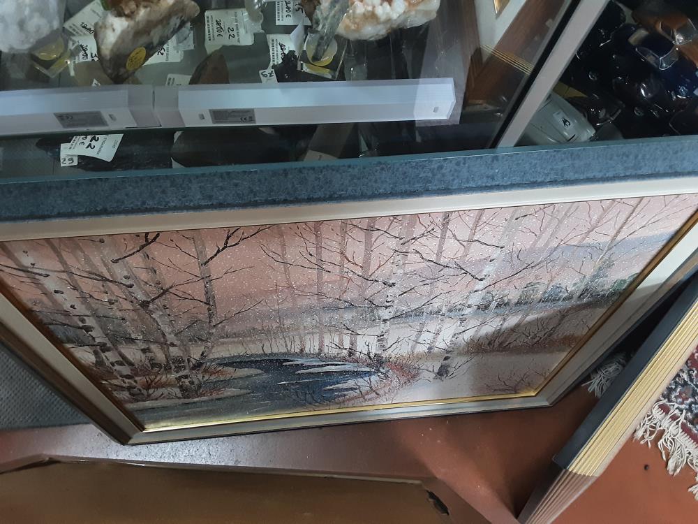 PEINTURE HIBERNALE SIGNÉ