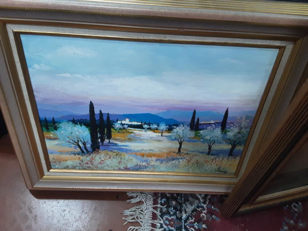 PEINTURE PROVENCE SIGNÉ PEGANIS