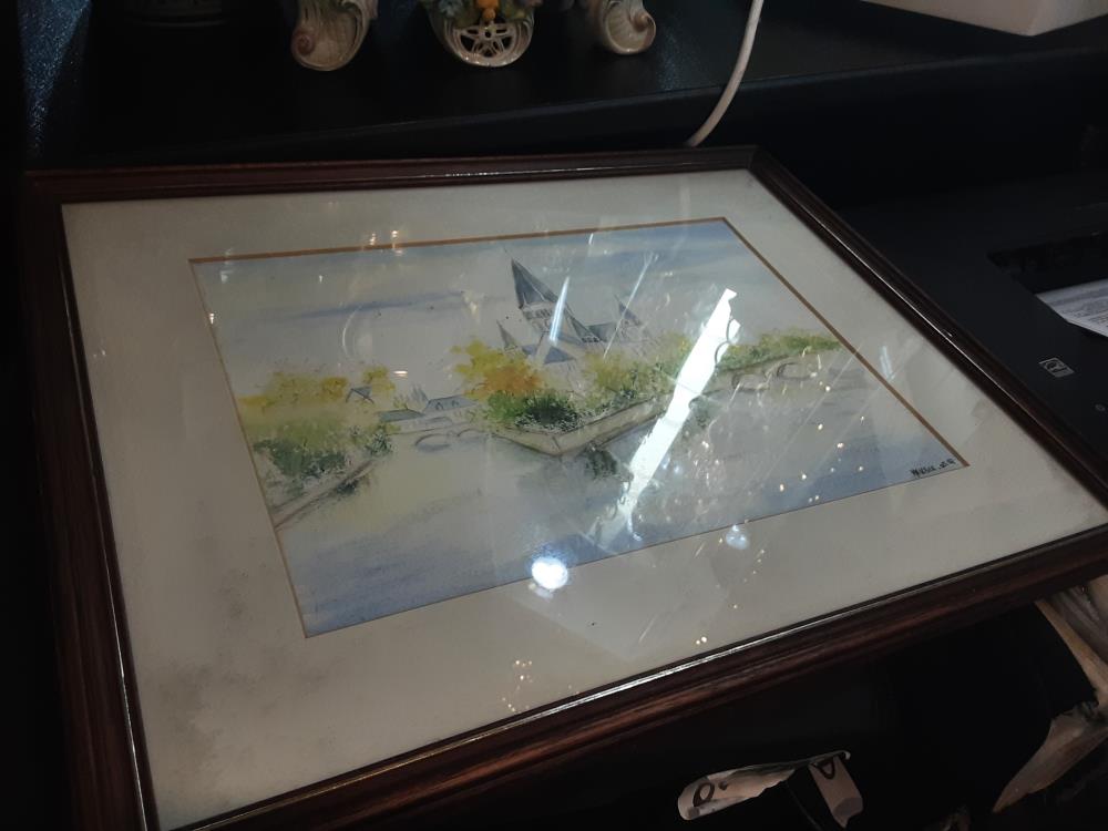 AQUARELLE SIGNÉ M.A KRIER 05.87 