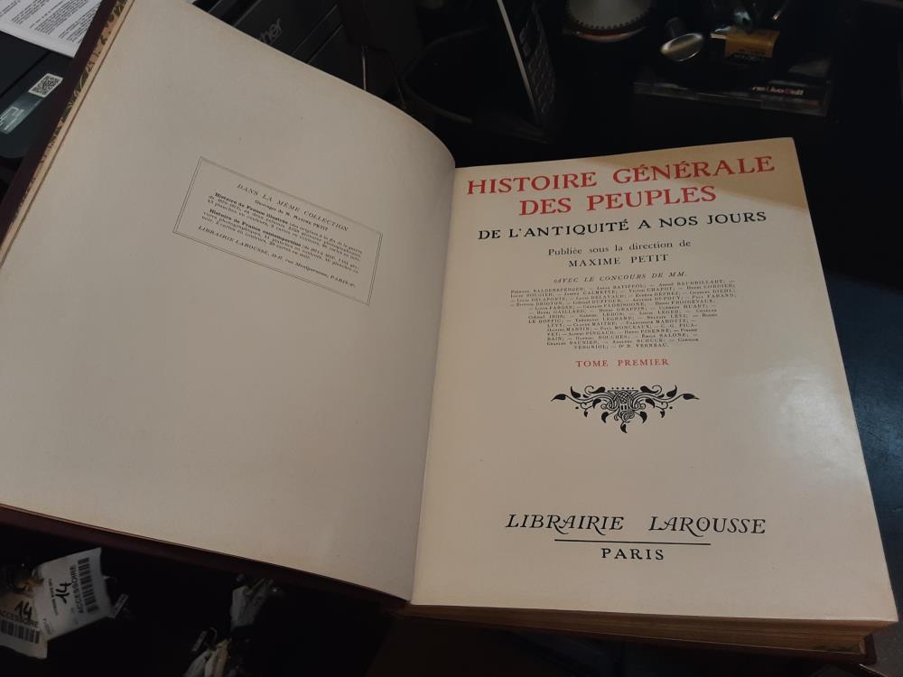 LIVRE HISTOIRE GENERALES DES PEUPLES 