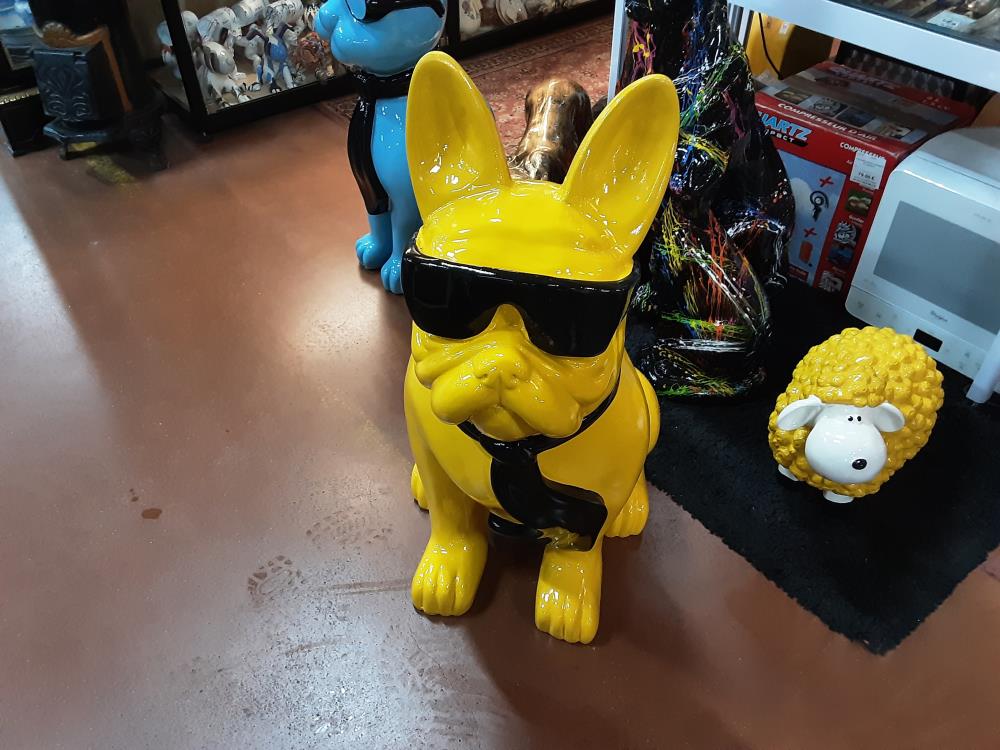 BULLDOG JAUNE LUNETTE
