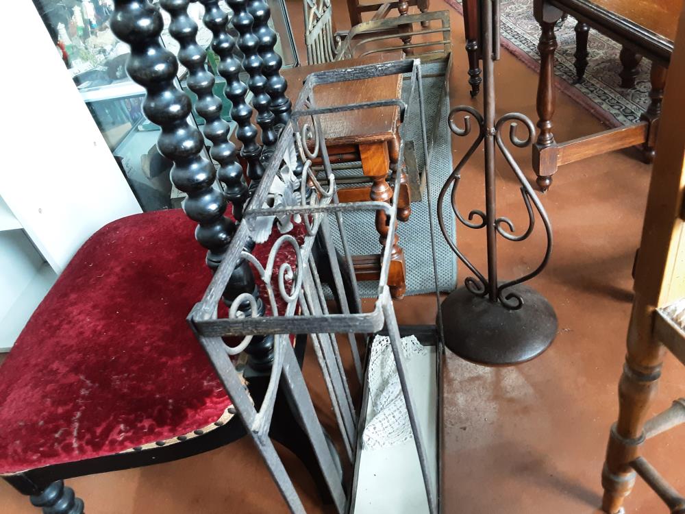 PORTE PARAPLUIE FER FORGE CARRE