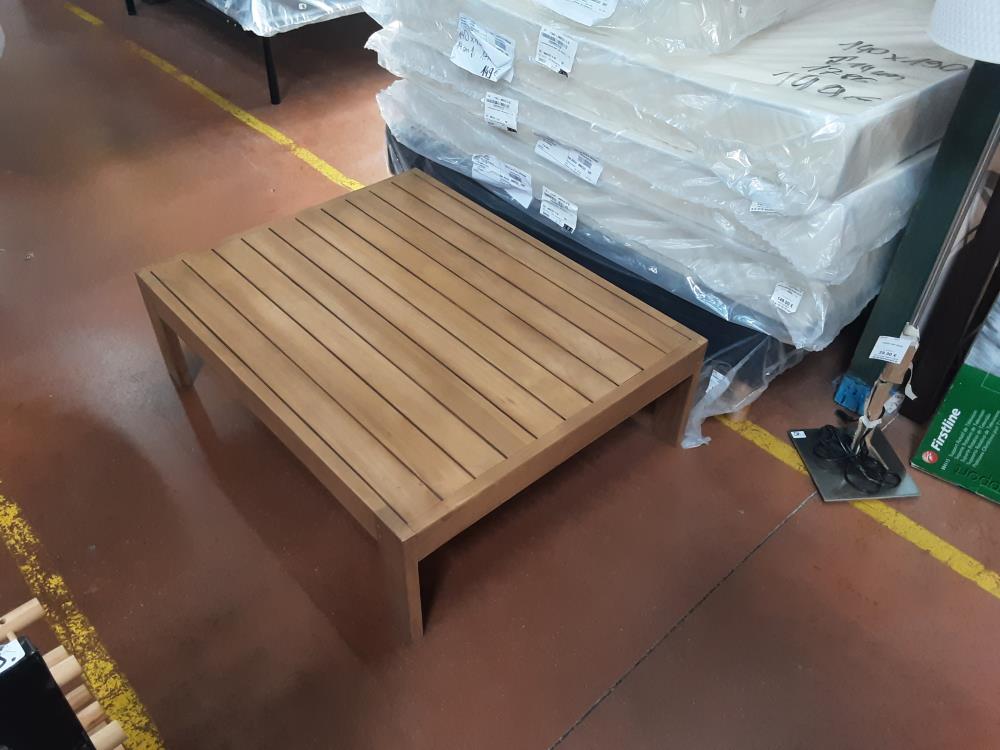 TABLE BASSE JARDIN TECK 102CM PN 319EUROS FENDUE