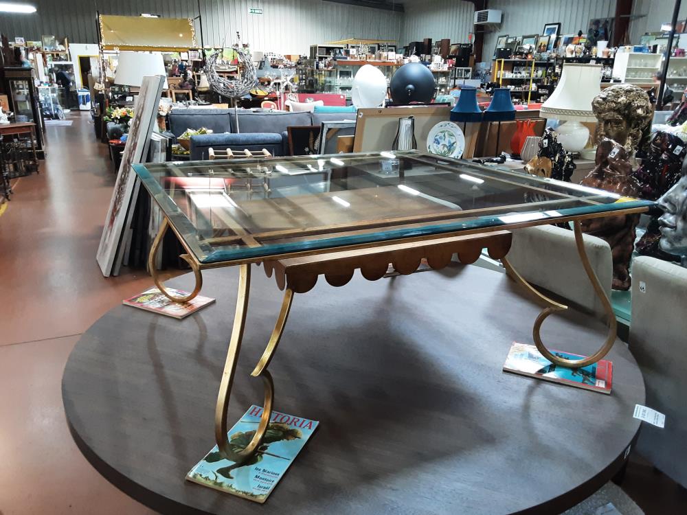 TABLE BASSE VERRE BISEAUTÉ 