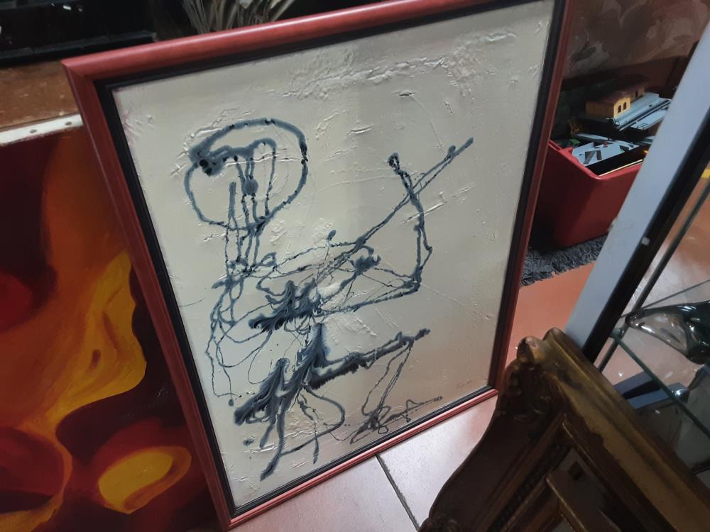 PEINTURE ABSTRAIT SIGNÉ ALAIN MILA