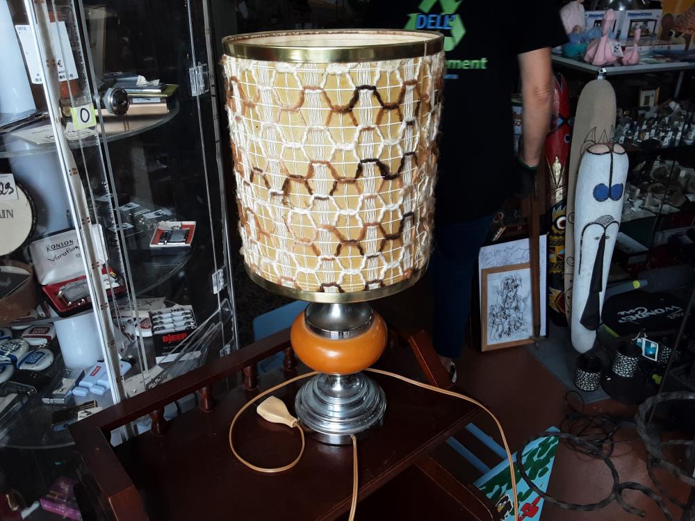 LAMPE JAUNE VINTAGE