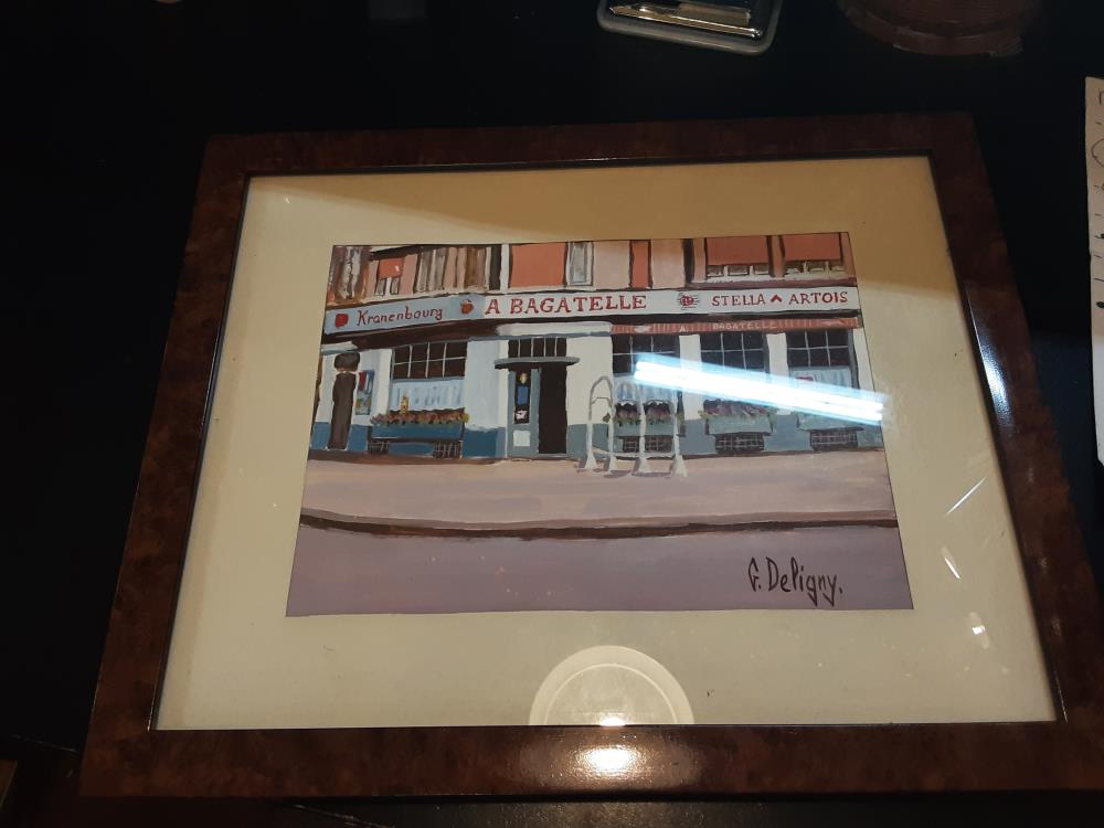 AQUARELLE SIGNÉ GERARD DELIGNY