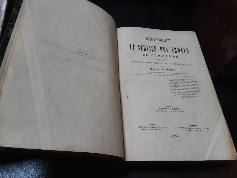 LIVRE LE SERVICE DES ARMEES 1866