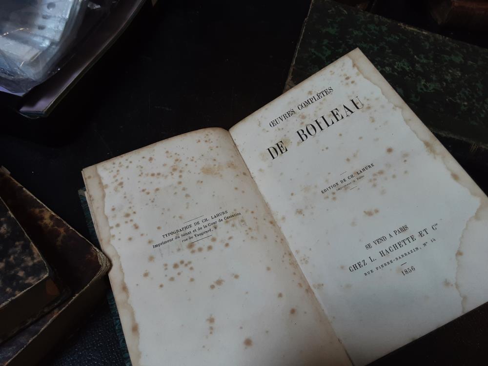 LIVRE OEUVRES DE BOILEAU 1857