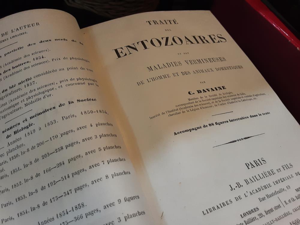 LIVRE DAVAINE ENTOZOAIRES