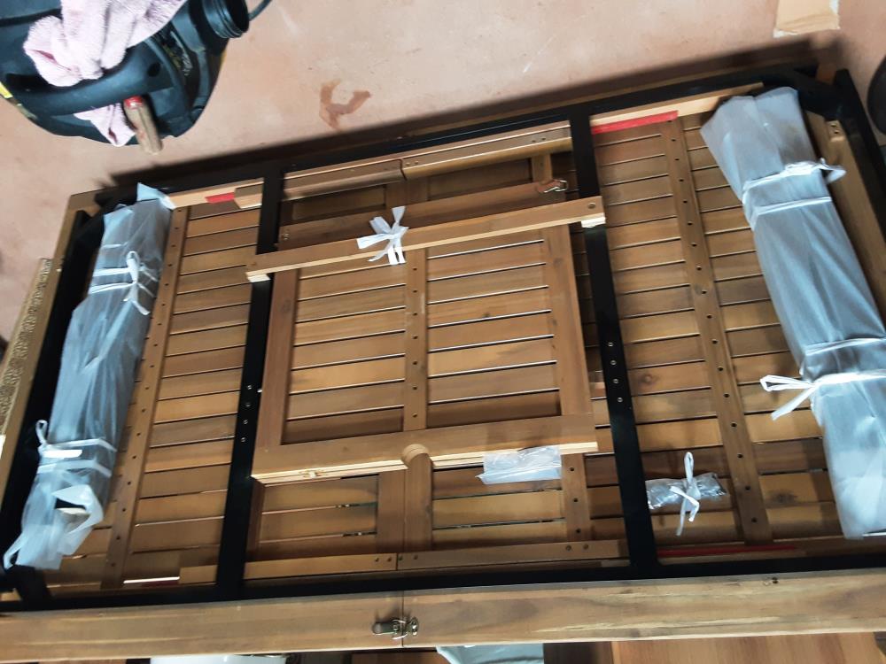 TABLE EXTERIEURE BOIS AVEC ALLONGE