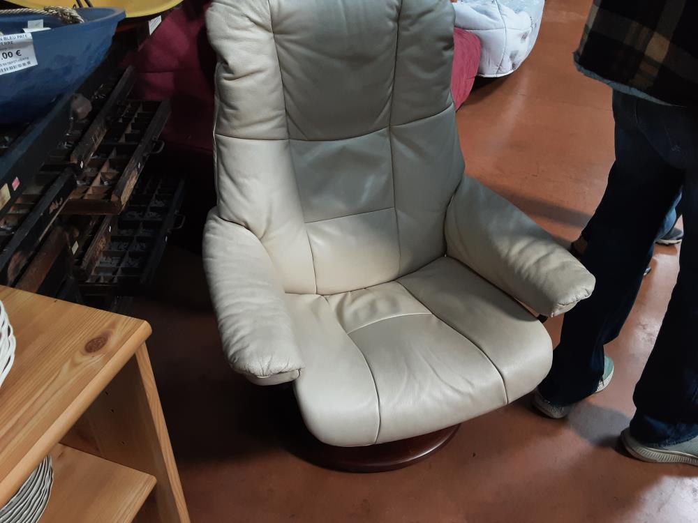 FAUTEUIL BLANC CREME