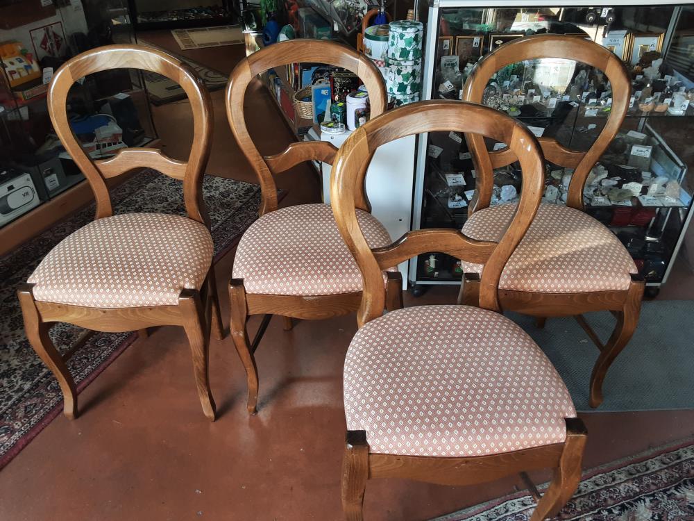 LOT 4 CHAISES ASSISE SAUMON