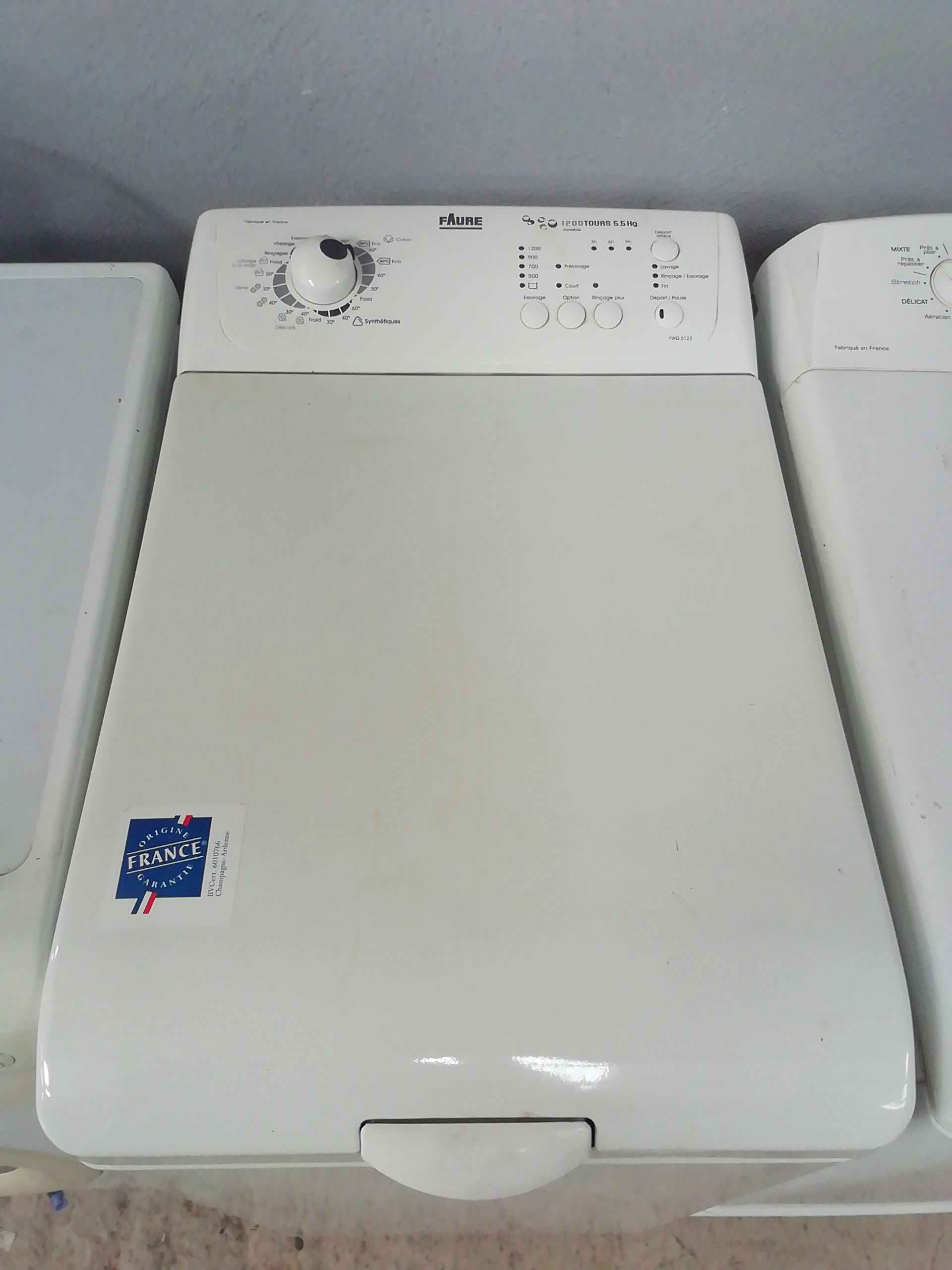 Machine A Laver Faure 5 5 Kg Notice