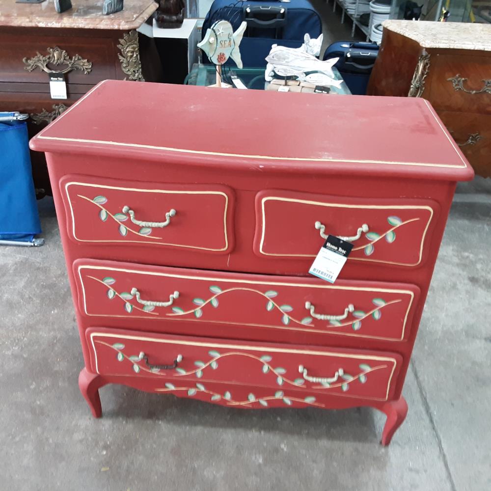 COMMODE 4T ROUGE