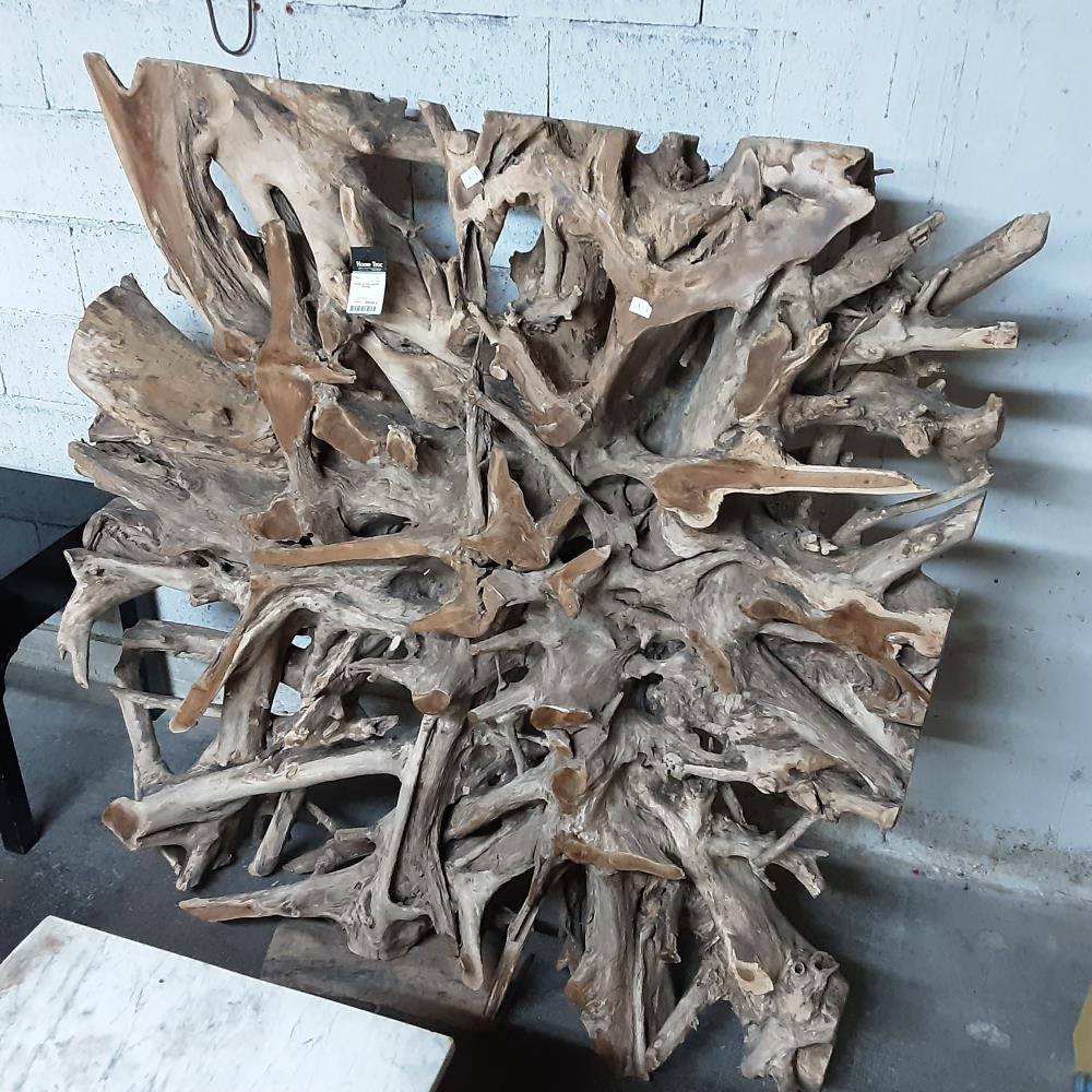  RACINE DE TECK 150X150 NATUREL