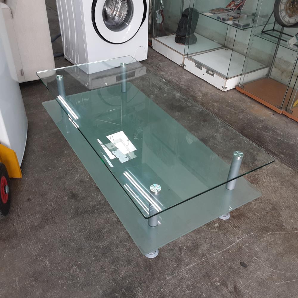 TABLE BASSE VERRE 2 NIV 