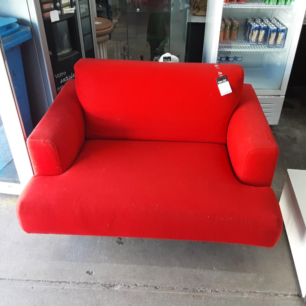 FAUTEUIL TISSU ROUGE GM 