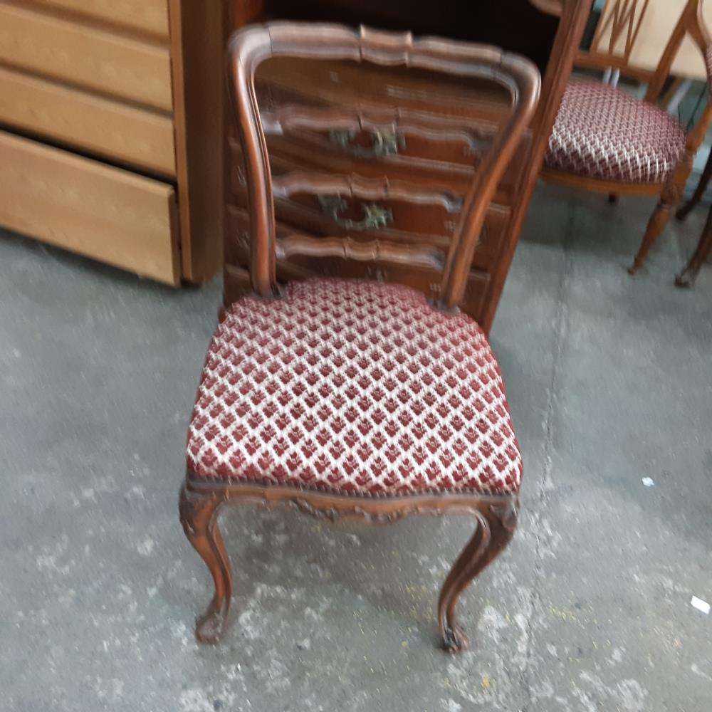 CHAISE BOIS ASSISE ROUGE 