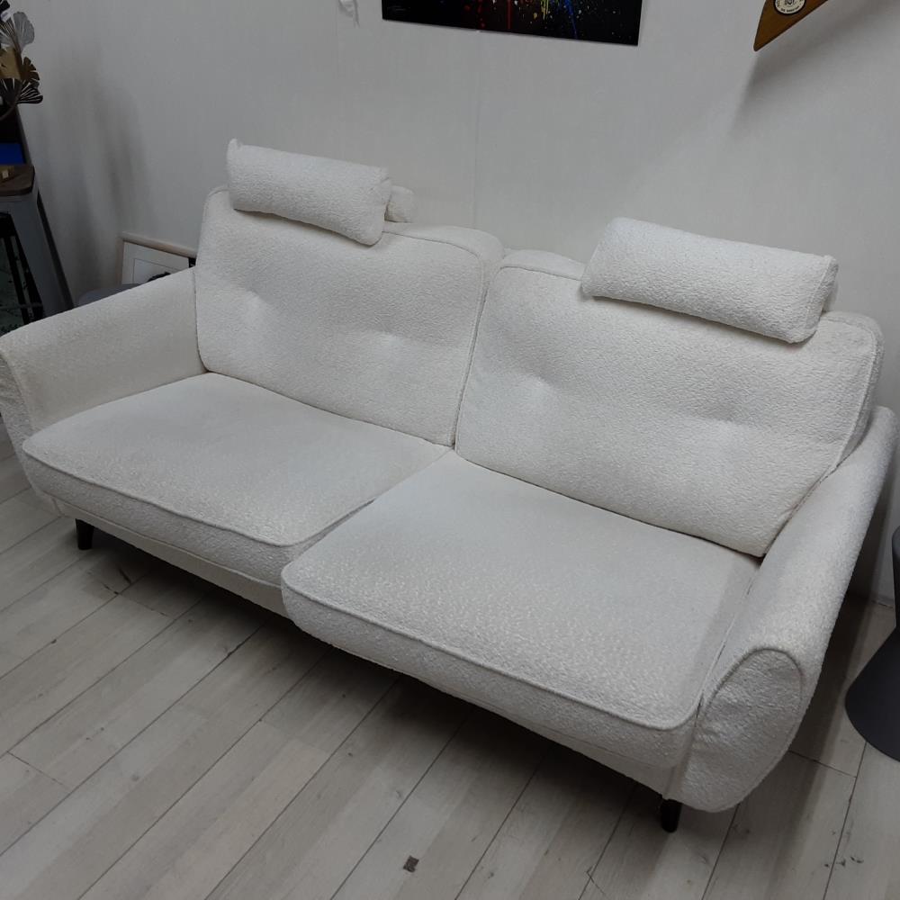CANAPE TISSU BLANC POLTRONE SOFA 