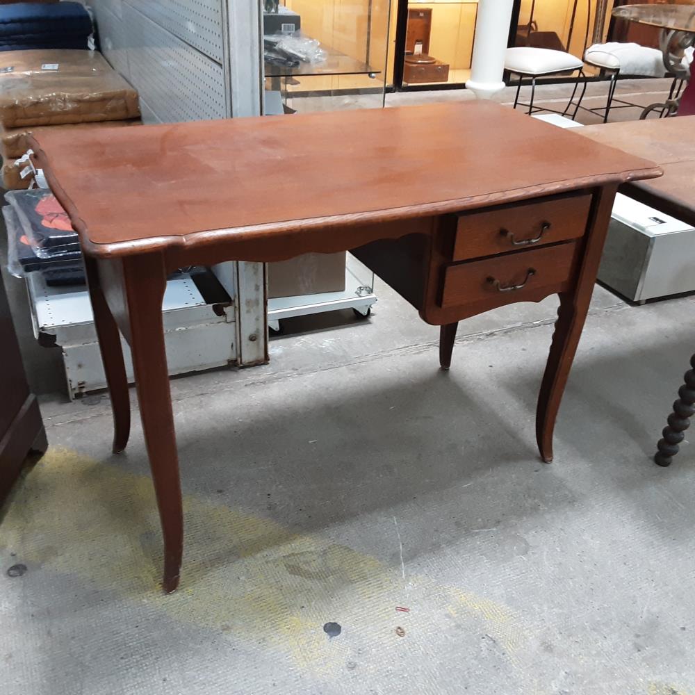 BUREAU 2 TIROIRS BOIS 
